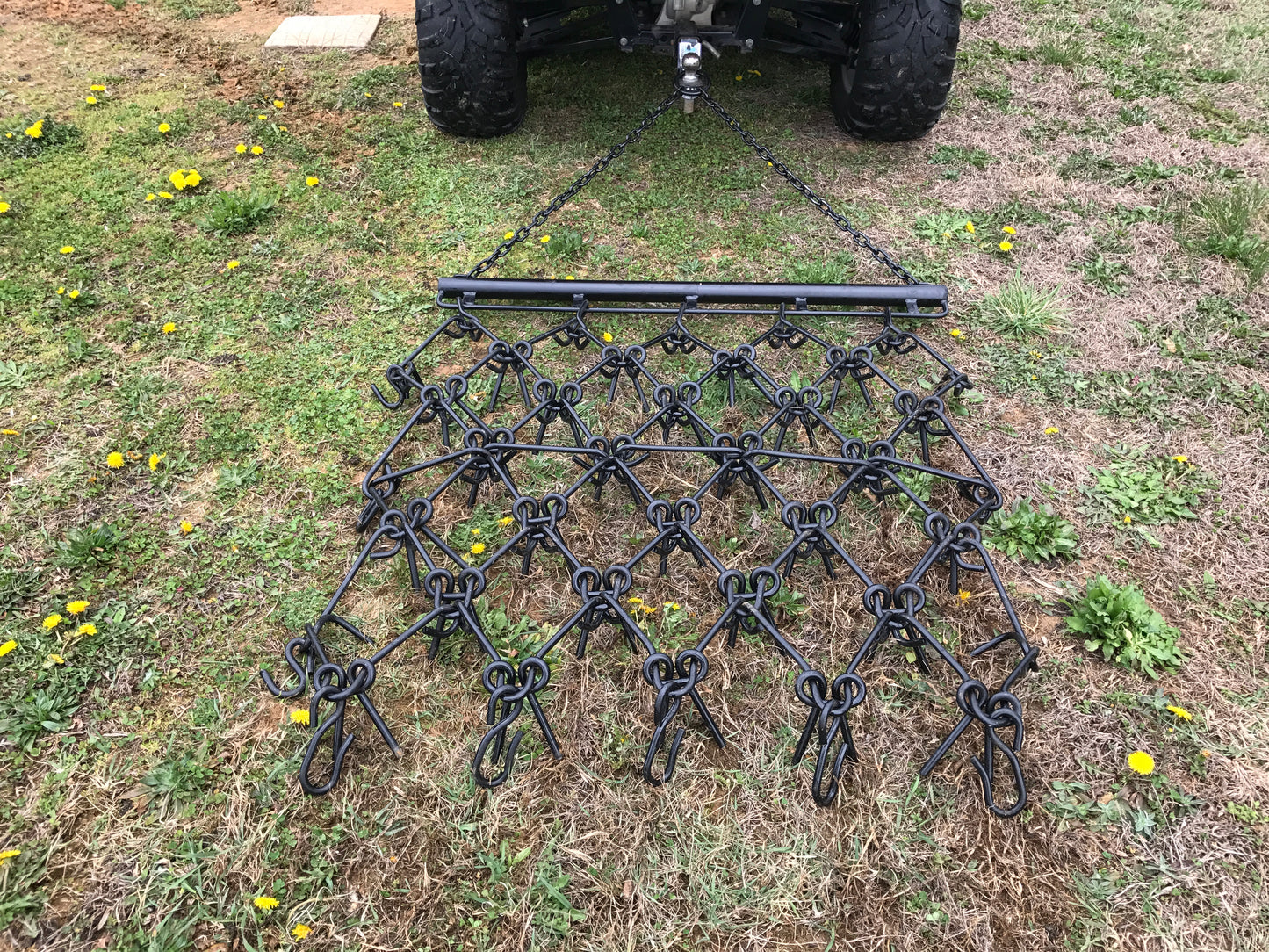 4' x 4' Multi Action Drag Chain Harrow - Overall 90" Long - 3/8"